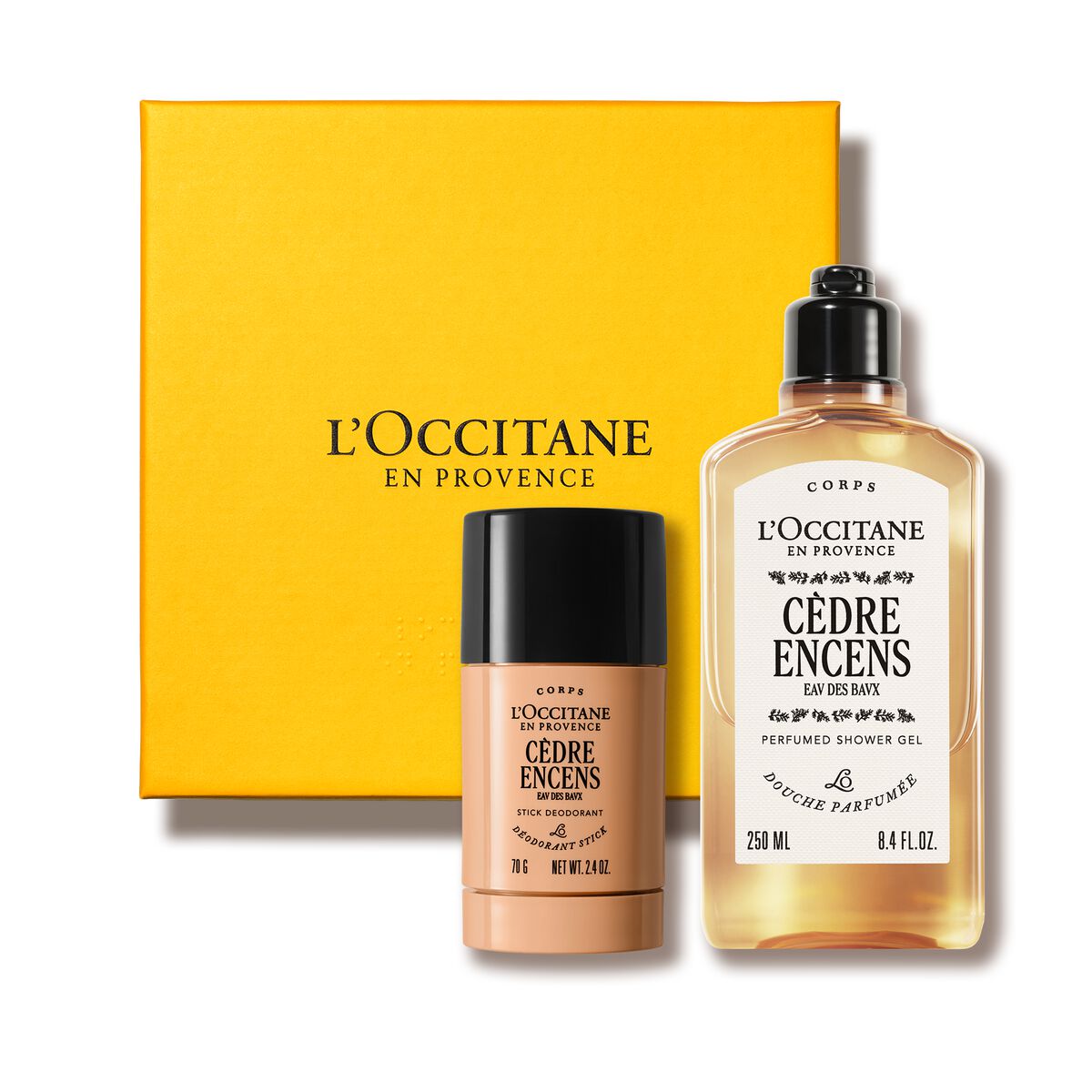 Duo Gel de Duche e Desodorizante Cèdre Encens - L'Occitane en Provence