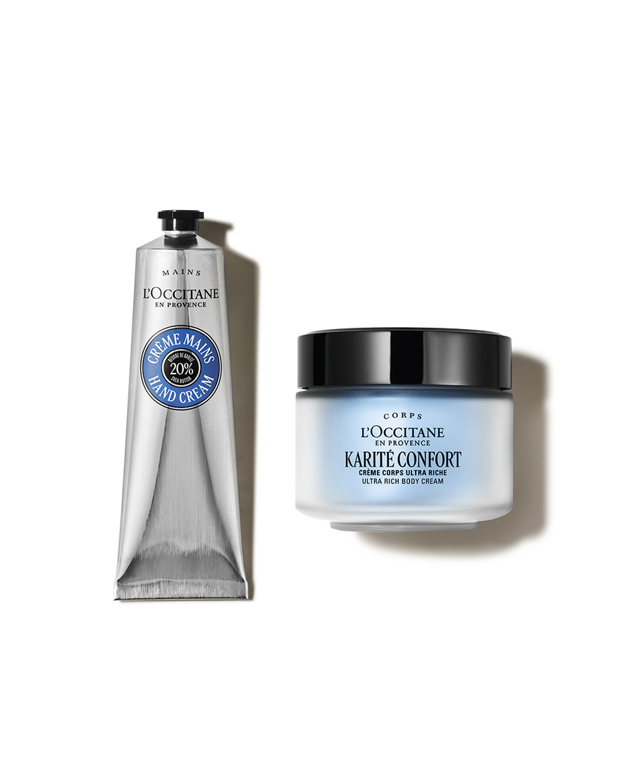 Ver a imagem 1/2 do produto Rotina Creme de M&atilde;os e Creme de Corpo Karit&eacute;, , RECT