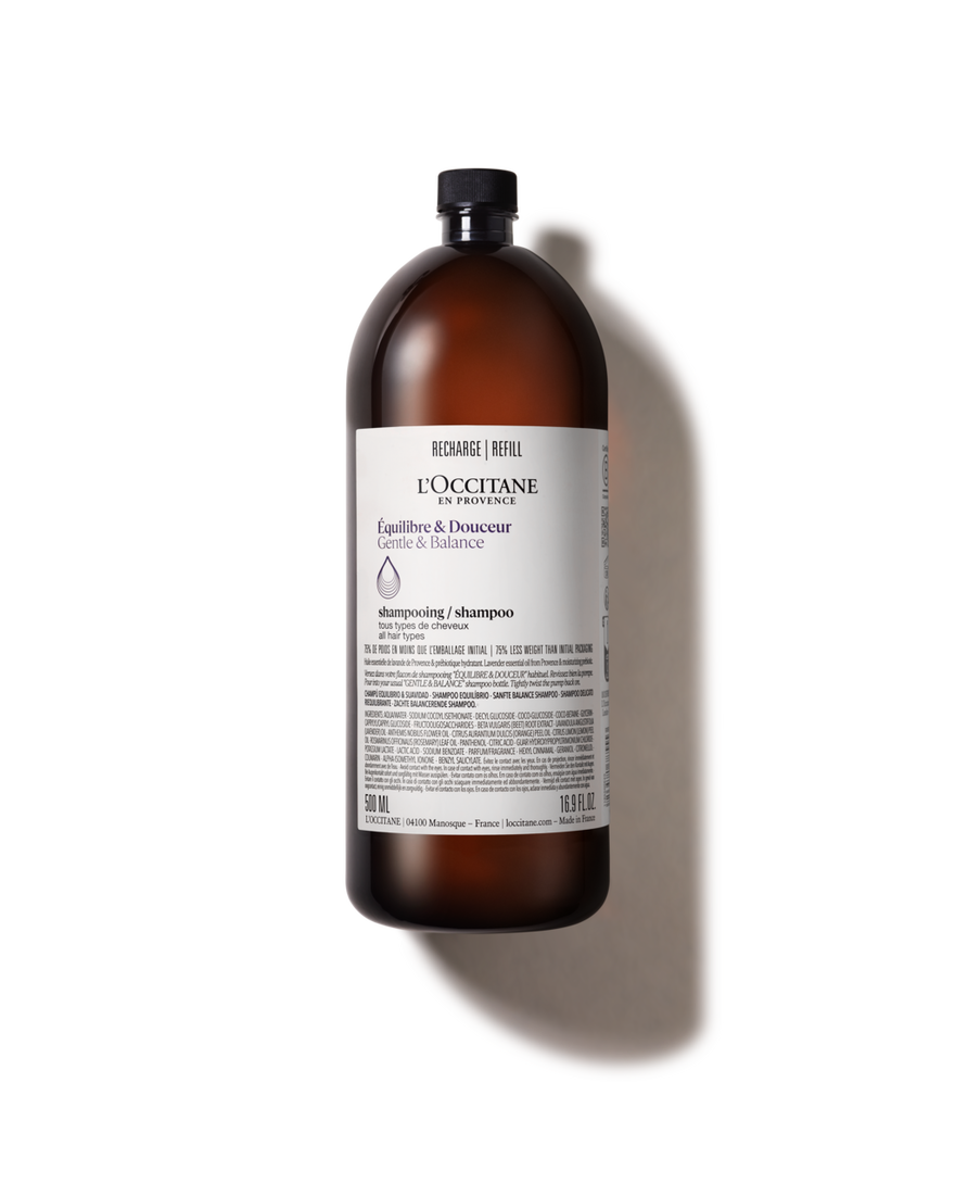 Recarga Champ&ocirc; Equil&iacute;brio & Suavidade Aromacologia 500 ml | L&rsquo;Occitane en Provence