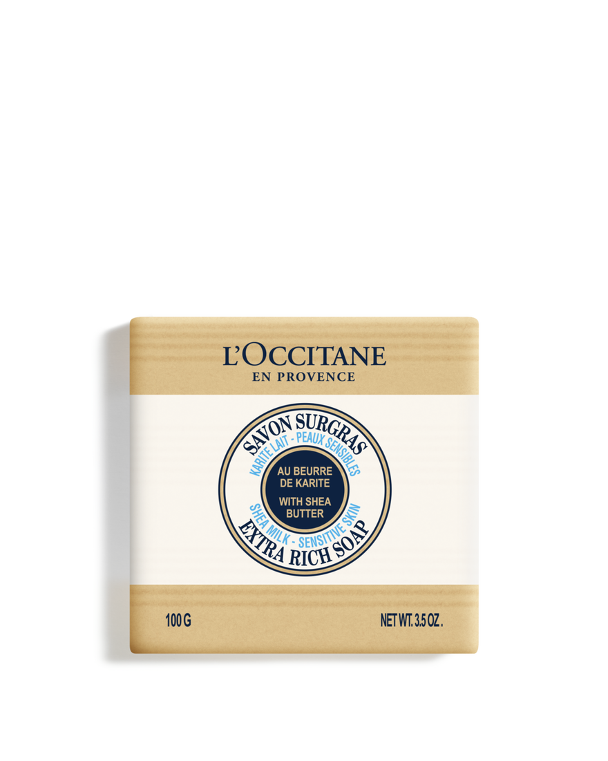 Sabonete Surgras Manteiga de Karit&eacute; - Leite 100 g | L&rsquo;Occitane en Provence