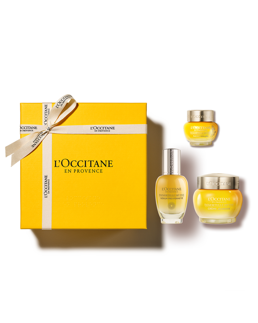 Coffret Presente Rosto Trilogia Immortelle Divino | L&rsquo;Occitane en Provence