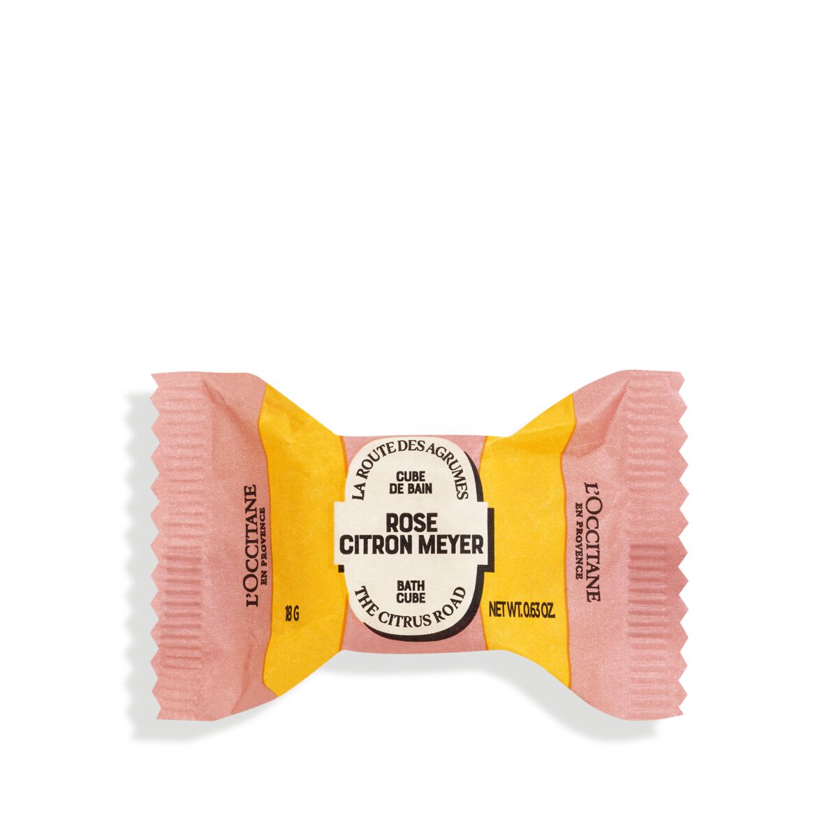 Cubo de Banho Rosa Limão Meyer 18g - L'Occitane en Provence