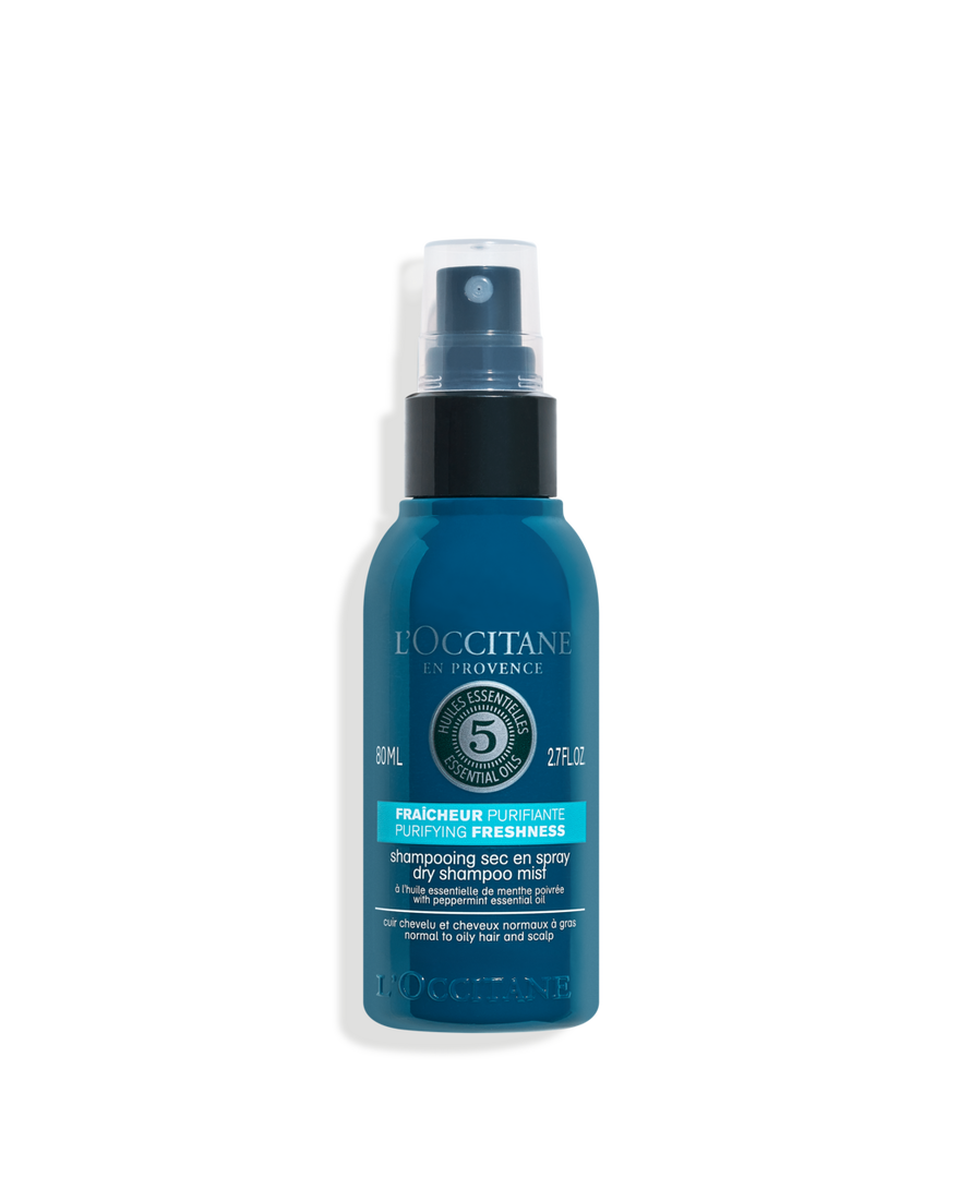Champ&ocirc; em Seco Pura Frescura Aromacologia 80 ml | L&rsquo;Occitane en Provence