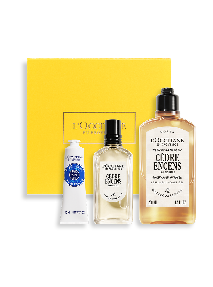 Coffret Presente Perfume de Homem C&egrave;dre Encens | L&rsquo;Occitane en Provence
