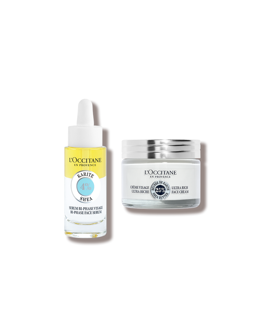 Ver a imagem 1/1 do produto Rotina S&eacute;rum e Creme de Rosto Karit&eacute;, , RECT