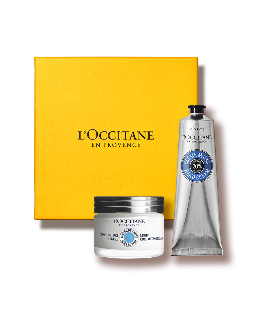 Ver a imagem 1/1 do produto Coffret Presente Rosto e M&atilde;os Karit&eacute; Cuidado Ligeiro, , RECT