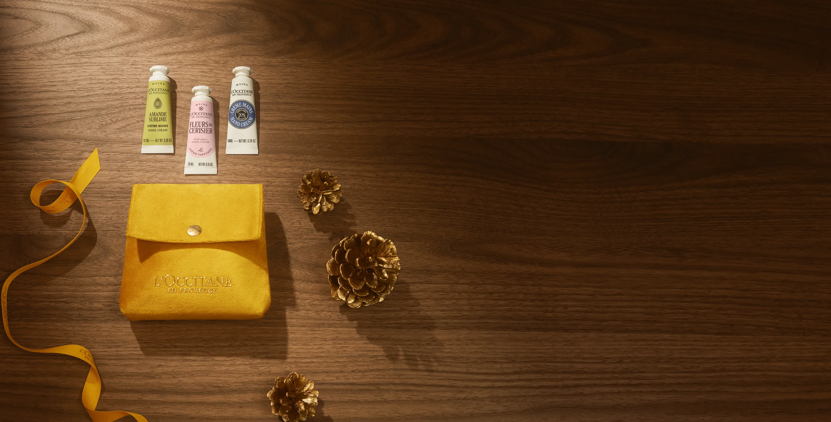 O Trio de Mini Cremes de Mãos de oferta